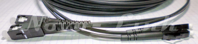 2LCU-SCU-2 PR BK, Шнур SM LC/UPC-SC/UPC,  2м, 2мм, LSZH G.652 дуплекс чёрный PREMIUM